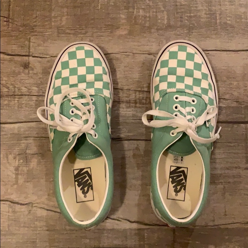green checkered classic VANS
